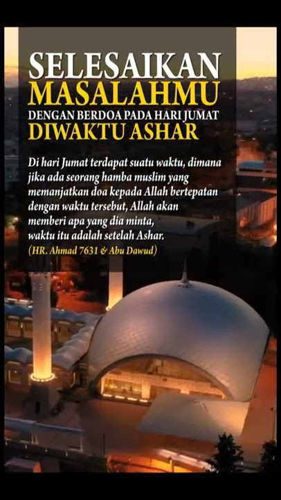 Ashar di hari jumat | Story wa islami