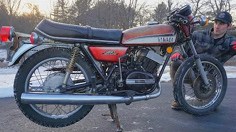 1973 Yamaha 2-Stroke Motorcycle Sat Years Without Running (Incredible Find)