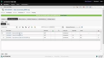 Bill of Materials creation in Fusion Lifecycle