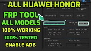 All Huawei/Honor FRP Tool | Enable ADB (MTP) Method | 100% tested Exclusive