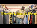 Thrift like a pro actually useful tips thrift with me  haul