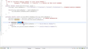HOW  TO VALIDATE MOBILE NUMBER IN JAVA USING REGEX