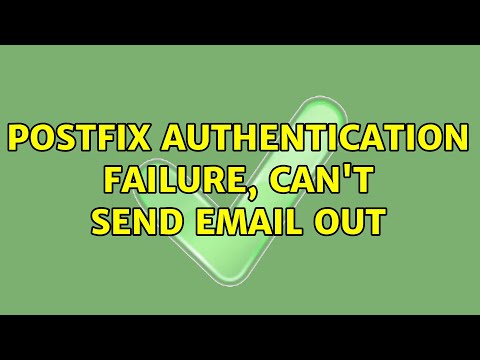Postfix authentication failure, can't send email out