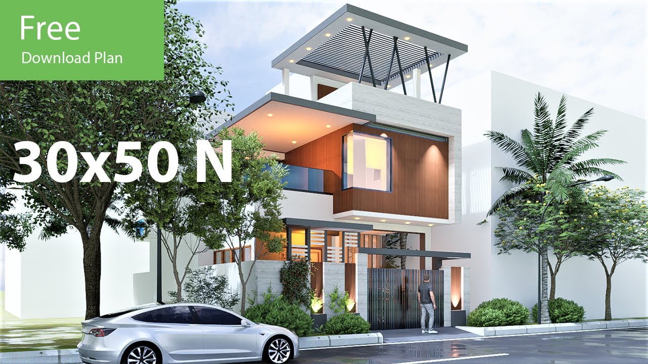 30x50 House plan I 1500 Sq.ft I Duplex house design I North Facing Plot ...