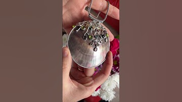 Amazing Vintage Sterling Silver Abalone Shell Pendant/Necklace 🔥🔥🔥