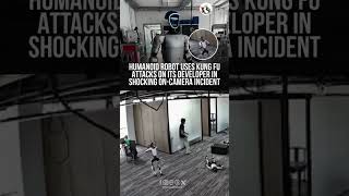 Robot Randomly Attacks A Worker Trying to Work On It