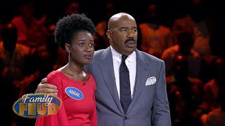 $5000 is up on the FAST MONEY JACKPOT ROUND!! Do they take it all home?? | Family Feud Ghana