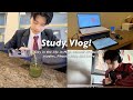 High School Study Vlog💻🥽! Day in my life, exam studies, physics labs, productivity, and more!