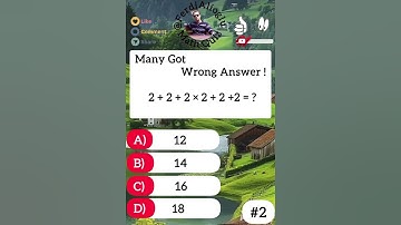 Many Got Wrong Answer! Calculate 2+2+2×2+2+2=? #maths #calculate #mathpuzzle #puzzle