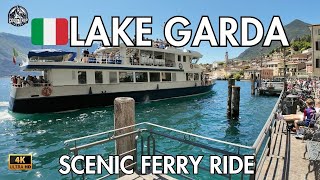 🇮🇹 Italy's Lake Garda Scenic Ferry Ride 4K - Limone Sul Garda to Riva Del Garda