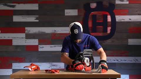 How to Remove the Bar and Chain on a Chainsaw | Husqvarna
