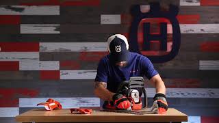 How to Remove the Bar and Chain on a Chainsaw | Husqvarna