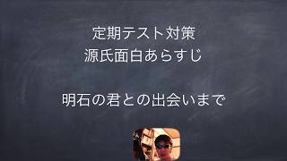 JTV定期テスト対策『源氏物語』明石の君との出会いまでのあらすじ