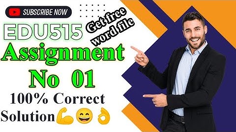 Edu515 assignment 1 solution fall 2022 #edu515 #edu @QuizVu