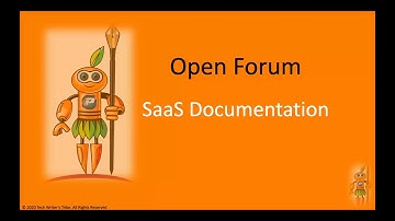 SaaS documentation open forum