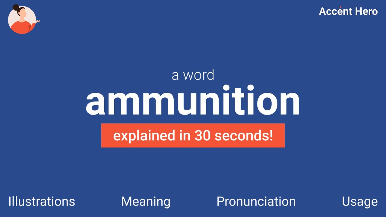 AMMUNITION Meaning and Pronunciation YouTube