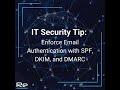 Enforce Email Authentication #EmailSecurity #SPF #DKIM #DMARC #CyberSecurity #resolution