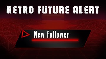 Animated Retro Futuristic stream Alerts - After effects tutorial