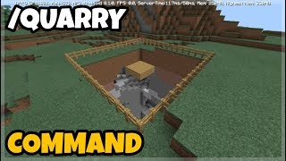 Minecraft PE: New Quarry Command Tutorials screenshot 3