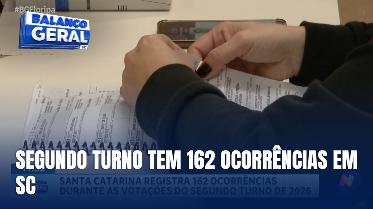 Eleições em Santa Catarina: estado registra 162 ocorrências no segundo turno