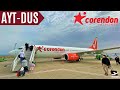 Corendon airlines  tripreport  antalya  dsseldorf  21 years old boeing 737800 during covid 4k