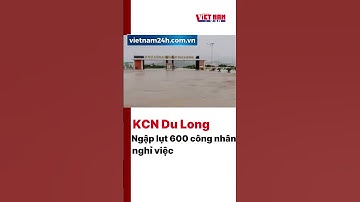 Khu công nghiệp Du Long ngập lụt nghiêm trọng, hàng nghìn công nhân nghỉ việc