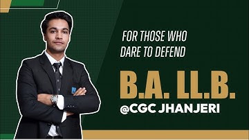 Justice Begins Here | B.A. LL.B. at CGC Jhanjeri | Admissions Open 2025 #cgcmohali  #admissionsopen