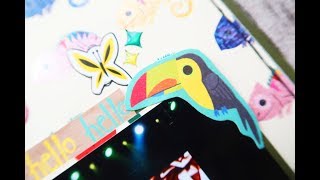 8.5x11 SCRAPBOOK PROCESS #5 || Here comes fun