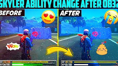 Free Fire Advance Server ! All Characters Skill, Ability, Changes OB 32 Update skyler ability change