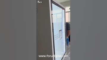 32 inch vertical screen hologram 3D transparent LCD showcase