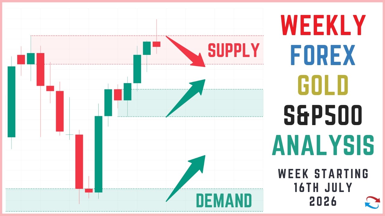 Thumbnail for Supply And Demand Weekly Forex Forecast including Gold and S&P 500