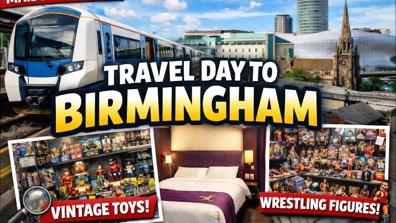(Travel day) Train to Birmingham + Acme Toys & Rock & Roll Collection Visit!