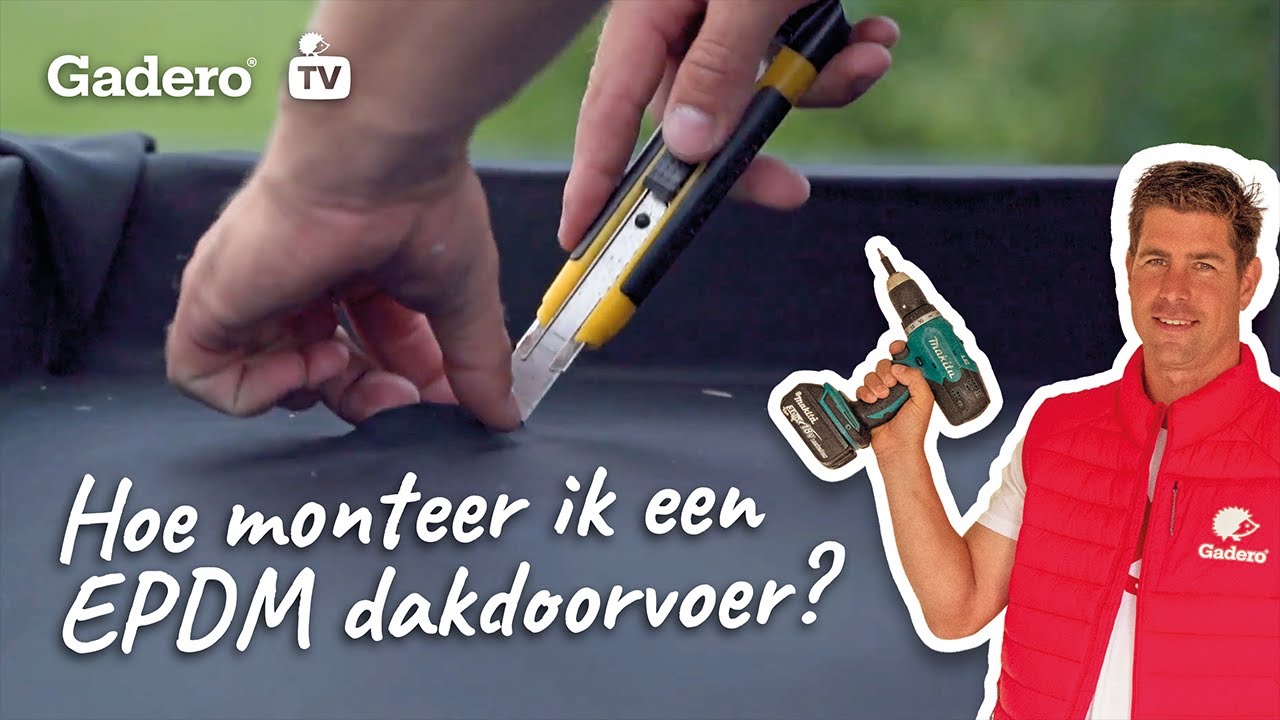 Hoe monteer ik een EPDM dakdoorvoer?