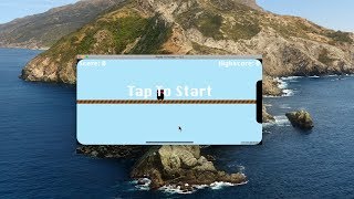 iOS Swift Game Tutorial - SpriteKit Ninja Game screenshot 1