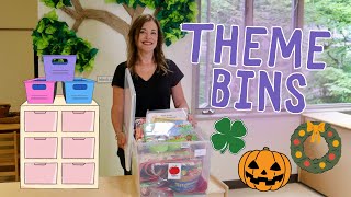 Preschool Theme Organization Bins