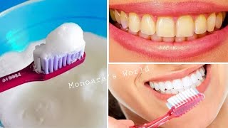 দাঁত সাদা ঝকঝকে করার ২ টি উপায়/teeth whitening remedy
