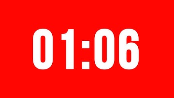 1 Minute 6 Second Timer With Alarm Without Music