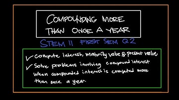 COMPOUNDING MORE THAN ONCE A YEAR