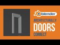 Architecturally Correct Doors / Doorframes - Blender 3.6.5