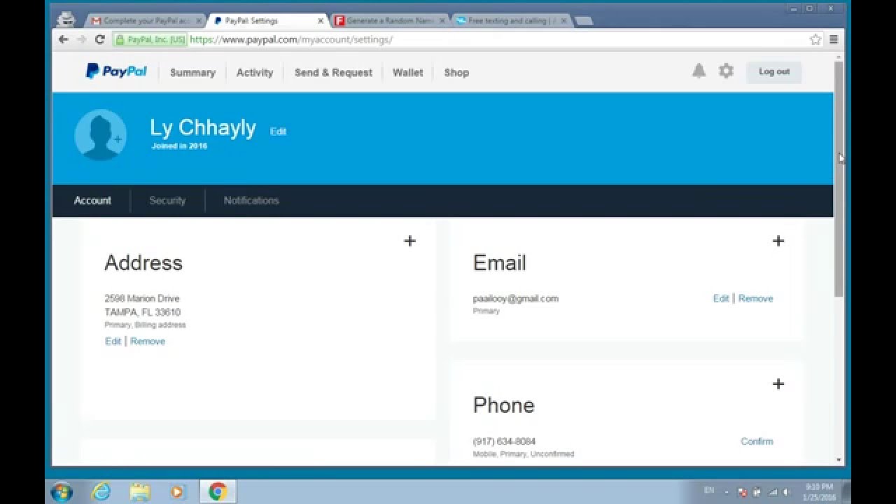 How to Create a paypal account from outside US YouTube