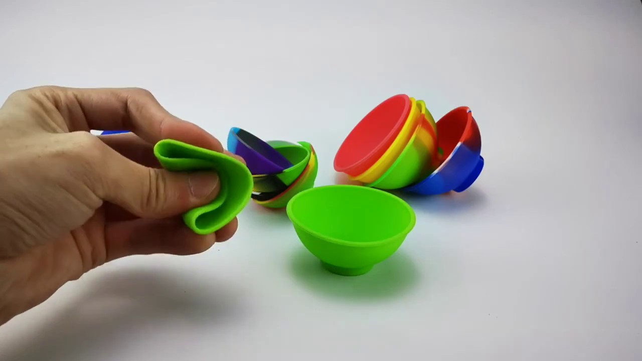Brazilian Style Silicone Stash Weed Bowl Smoking Accessories for Dry Herb Mixing and Storage