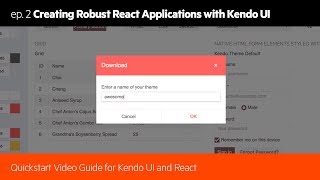 Creating Robust React Applications with Kendo UI (2/6)