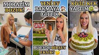 Yeni Bir Ev Bakmaya Gittik🏡 Bu Evde Birşey Eksik🤔 Yumuşamış kivilerden kivili kek🥝