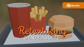 Retexturing a Synty Studios model in Blender