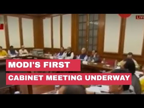 PM Modi's first cabinet meeting underway