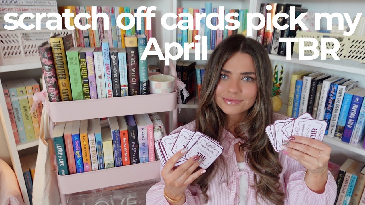 TBR scratch off cards choose my April TBR 📚🎂💐