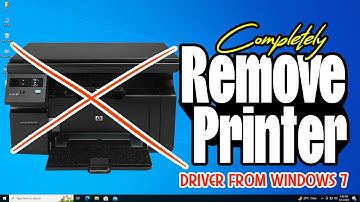 How To Completely Uninstall & Remove Printer Driver From Windows 7 PC or Laptop