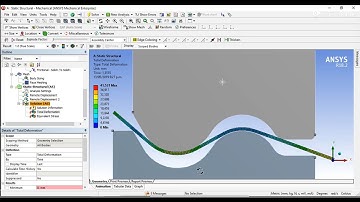 ☑️ Analisis no lineal - Metal rolling process in Ansys workbench