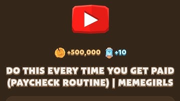 Do This Every Time You Get Paid (Paycheck Routine) Video Code | Memefi Youtube Video Code Today