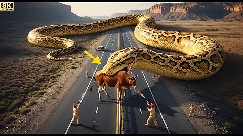 Brave Heroes Rescue Hyperactive Mother Cow from Giant Python Attack 🐍 | Real Animal Rescue